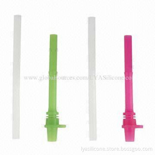 Silicone Straw, Bend and Recyclable, BPA Free and Used in The Bottle